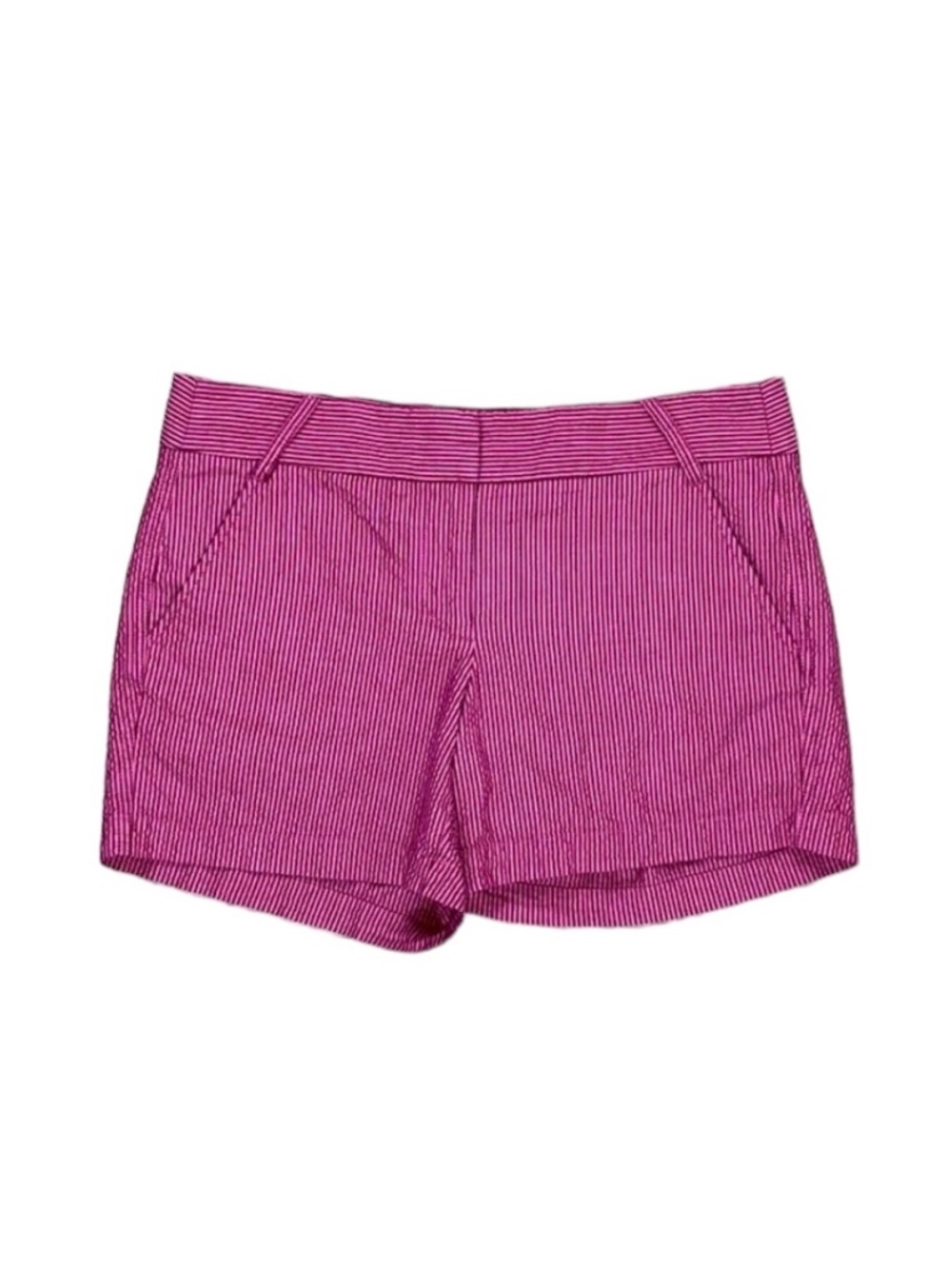 J. Crew Chino Shorts Vertical Stripe Pink Size 8